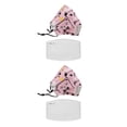 thumbnail image 3 of Langgg Children Mask Filter Cartoon Cotton Mouth Face Cover Filters Accessory 2pcs Bow tie bear 2Set, 3 of 6