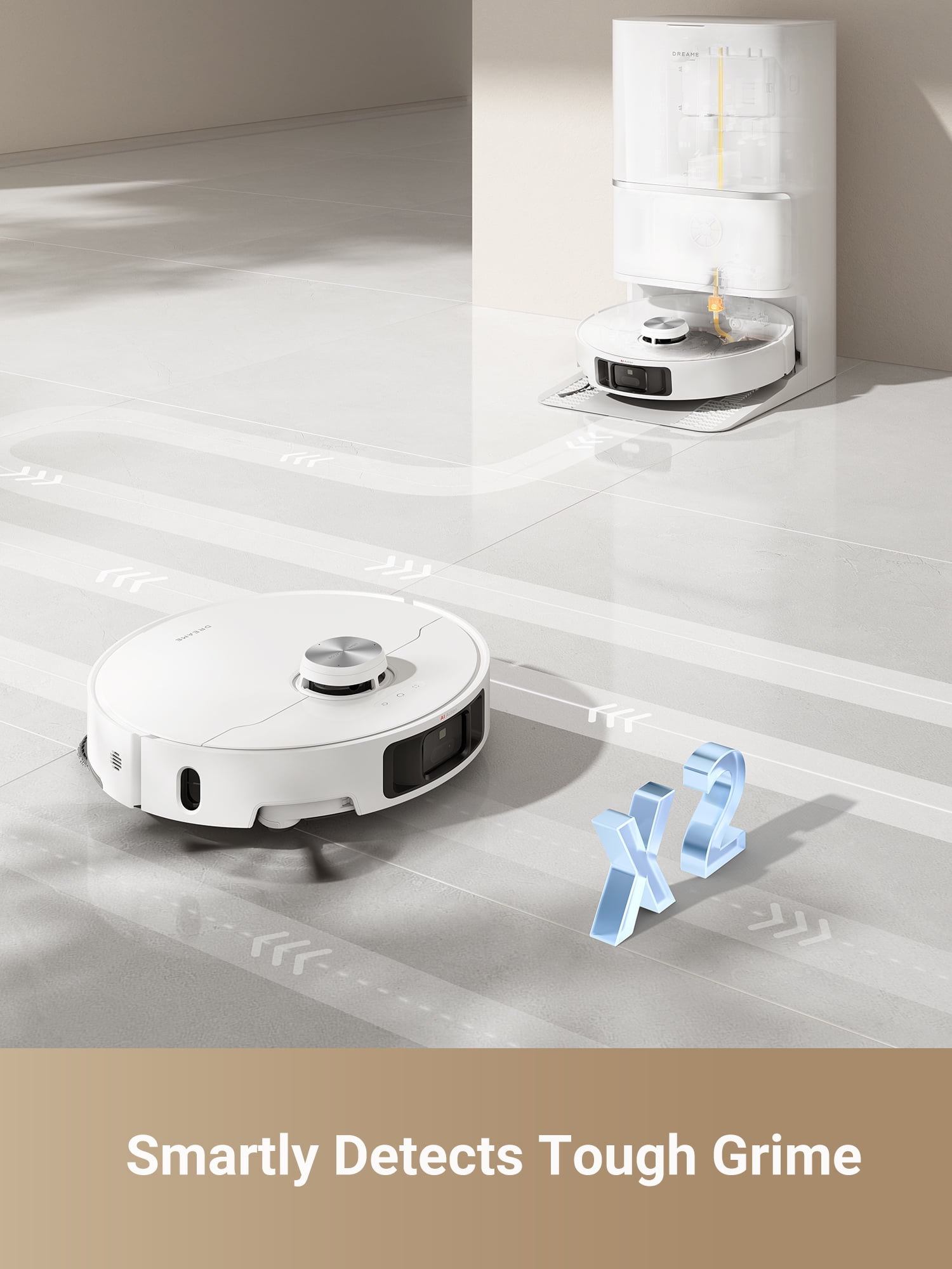 Dreame L40 Ultra Robot Vacuum Cleaning Bundle, 3 Extra Dust Bags, Removable & Liftable Mop, Extendable & Liftable SideBrush, 11K Pa Suction, 149℉Hot Water Mop Cleaning, Auto Emptying and Refilling