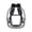 Black, variant on Clear PVC Backpack, Large Waterproof Transparent Backpack with Reinforced Straps and Mesh Pockets, See Through Security Bag for School, Stadium, Sports and Travel