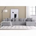 thumbnail image 4 of Modern U-shaped Corduroy Sectional Sofa 133.45'' for Living Room, 4 of 18