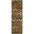 thumbnail image 3 of SAFAVIEH Nantucket Akilah Zigzag Stipes Cotton Area Rug, Red/Multi, 9' x 12', 3 of 6