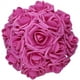 thumbnail image 1 of XmhyTop 50 piezas de flores artificiales, rosas de espuma artificiales de tacto real, decoración DIY para bodas, damas de honor, centros de mesa para ramos de novia, fiestas (50, rosa fuerte), 1 of 5