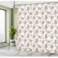 thumbnail image 5 of Ambesonne Ladybug Shower Curtain, Insect on Leaves, 69"Wx84"L, Peach Charcoal Grey, 5 of 5