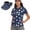 Blue Golf, variant on Gold Glitter Women's Golf Shirt and Sun Visor Hat Set Short Sleeve Quick Dry Moisture Wicking UV Protection Adjustable Sun Visor for Golf Tennis Outdoor Sports