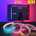 thumbnail image 3 of Bande de Synchronisation d'Écran d'Ordinateur, Moniteur à DEL RVB, Rétroéclairage PC, Lumière de Prise pour Esports, Pièce pour Moniteur de 27 Pouces, 3 of 5