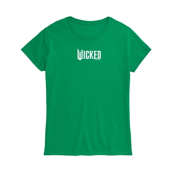Wicked - White Logo - Women's Fitted Graphic T-Shirt
