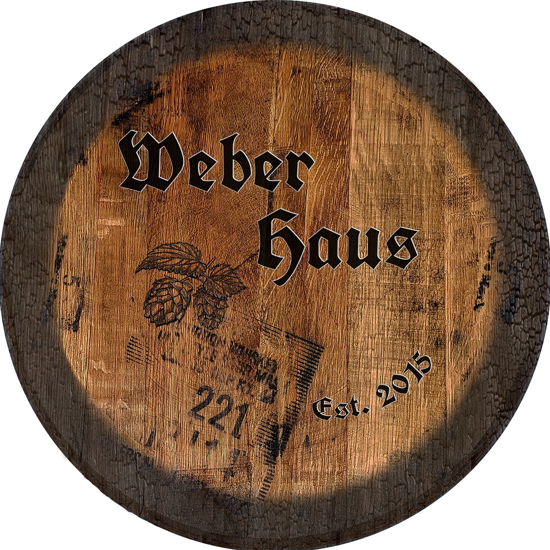 Beer House German Beer Last Pub Wall Decor Large Oak Whiskey Barrel Wood