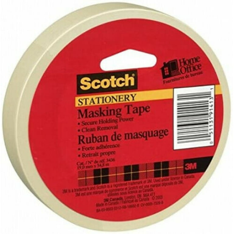 Scotch stationery masking tape clean removal deals