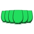 thumbnail image 2 of TableTop King 21 oz Wine Glasses, Stemless Style, Full Accent, Emerald Green, Set of 6, 2 of 2