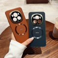 thumbnail image 3 of DEKKER For Honor Magic6 Pro 5G Back Cover Compatible with MagSafe PU TPU Phone Case - Orange, 3 of 5