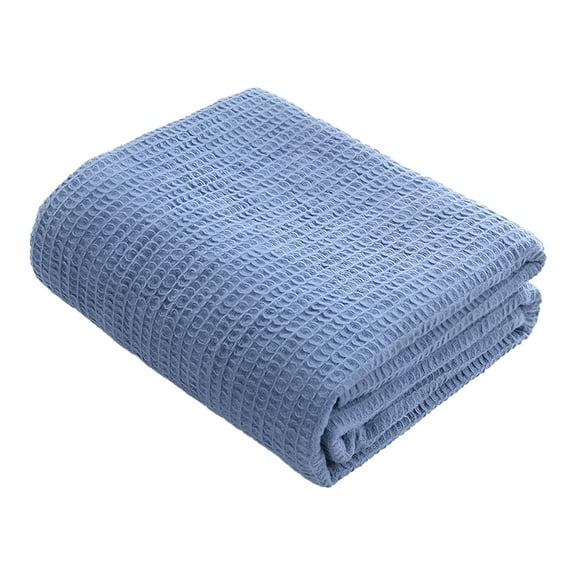 AUQ Blankets Queen Size for Bed-Waffle Weave Blankets for Summer,Lightweight and Breathable Soft Woven Blankets for Spring