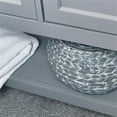 thumbnail image 5 of Fresca Manchester 48" 4-door Double Sinks Wood Bathroom Cabinet in Gray, 5 of 8