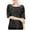 Black, variant on LUOGENLI Summer Tops for Women Cotton Blouse Fashion Casual Sequins Party Top Tops Women Shirt Crop Coctail Women's Blouse Silver Size L