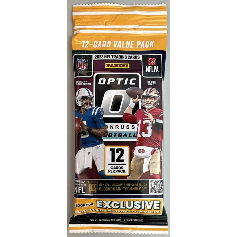 Panini 2023 Donruss Optic NFL Football Value Pack Box, 12 Cards
