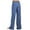 Blue, variant on Womens Pants Summer Summer Clothes Wide Leg Trouser Jeans Casual Solid Cotton Linen Drawstring Elastic Waist Long Pants