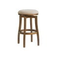 thumbnail image 6 of Alaterre Furniture Ellie Backless Bar Height Wood Stool, Brown and Beige, 6 of 6