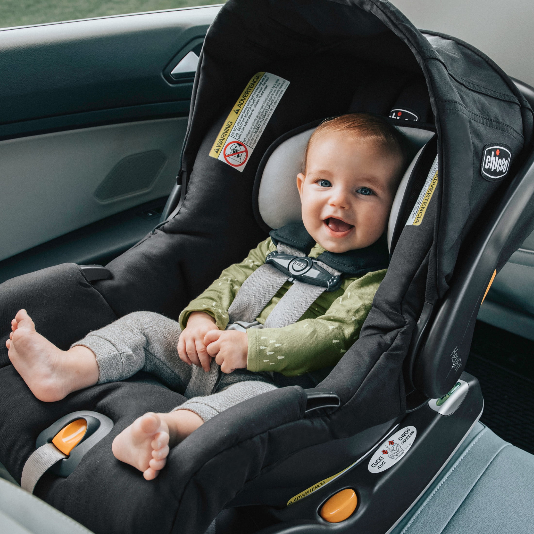 Chicco KeyFit ClearTex Infant Car Seat - Black (Black), New