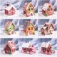 thumbnail image 1 of Adornos navideños creativos de arcilla polimérica en forma de casa, Navidad para el hogar, vacaciones, Navidad, casa de pueblo de cerámica navideña, 1 of 4