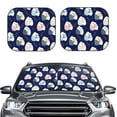 thumbnail image 2 of Fotbe Mom And Baby Owls 2-Piece Car Windshield Sun Shade | Sun Blocker for Car Windshield | Foldable Automotive Interior Accessories for Sun Protection-Large, 2 of 6