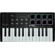 thumbnail image 1 of Teclado MIDI M-VAVE de 25 teclas y 8 almohadillas de batería retroiluminadas con Keytar, 1 of 9