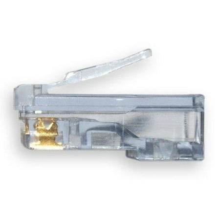 - 100 Pcs LOT RJ45 Network Cable Modular Plug Cat5 CAT5e 8P8C Connector End