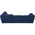 thumbnail image 6 of Meridian Furniture Miramar Navy Durable Linen Textured Modular Sectional, 6 of 17