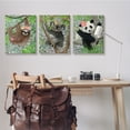 thumbnail image 2 of Stupell Indtries Tropical Hibisc Flower Jungle Animals Koala Panda Sloth,24 x 30,Design by Lisa Lane, 2 of 6