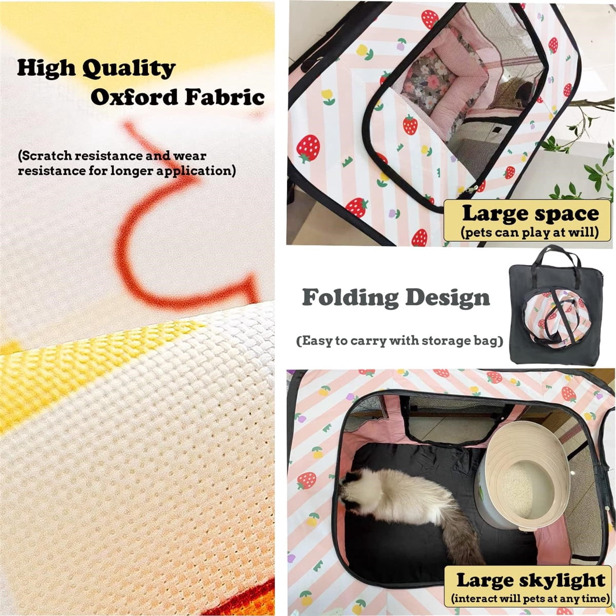 Folding Dog Crate, Indoor & Outdoor Pet Home, Multiple Sizes and Colors Available