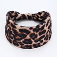 thumbnail image 5 of Lumistal Headbands for Women African Wide Hair Wrap Leopard Pattern Turban Head Bands for Ladies Sport Workout Headband Stretch Non-slip Big Hair Bands Brown One Size, 5 of 5