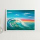 thumbnail image 4 of Cuadros Decorativos Pintura al óleo sin marco por números Sunset Wave DIY Canvas Picture Craft Kit Tmvgtek embutido en tela, 4 of 9