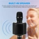 thumbnail image 3 of Monstrate Micrófono Bluetooth portátil Altavoz profesional inalámbrico Micrófono de mano para el hogar Cables de audio/vídeo Negro, 3 of 6