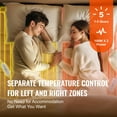 thumbnail image 3 of KFFKFF Warming Mattress Cover, Dimensions 78 x 80 inches, King Size Electric Bed Comforter with Adjustable 1-5 Heat Levels, 10-Hour Automatic Power Off, White, 3 of 9