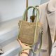 thumbnail image 5 of Bolso Paja Hueco para Mujer Bolso Playa Gran Capacidad Bolsos para Verano (verde), 5 of 9