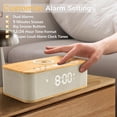 thumbnail image 1 of ZXNYH Digital Alarm Clock Bluetooth Speaker, Wireless Charging Alarm Clock Bedroom, Digital Dual Alarm Clock Bedroom USB Charging Port Snooze Sleep Timer 12 24H Dimmer Easy to Set for Heavy Sleepers, 1 of 2