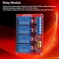 thumbnail image 3 of 4 Channel Relay Module, Optocoupler Isolation High Low Trigger Optocoupler Relay Module Board with Fault tolerant, Convenient Terminal Indicator Lights, 3 of 7