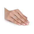 thumbnail image 3 of 1/2 Carat (Ctw G-H, I2-I3) Three-Stone Diamond Engagement Ring in 14K White Gold, 3 of 5