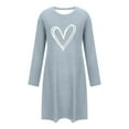 thumbnail image 3 of yievot Nightgowns for Women Soft Sleep Shirts Long Sleeve Sleepwear Nightdress, 3 of 5