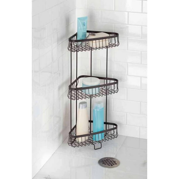 InterDesign York Lyra 3Tier Shower Caddy, Bronze
