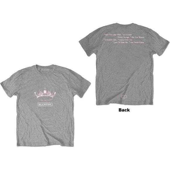 BlackPink Unisex T-Shirt The Album - Crown (Back Print)