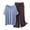 Sky Blue, variant on Busydd Womens Loungewear Set Casual Loose Comfy Solid Color Lounge Sets for Women 2 Piece Sets for Women V Neck Short Sleeve Tops and Baggy Pants L