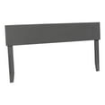 thumbnail image 1 of Bowery Hill Solid Wood Gray Queen Headboard Panel Adjustable USB Charging Station 65.63" Unassembled, 1 of 5