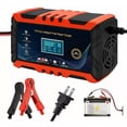 thumbnail image 1 of HLONK 12V/8A 24V/4A Car and Motorcycle Battery Charger Lead-Acid Battery Smart Charger Digital Display Car Trickle Charger Battery Start-Stop Repair Activation Charger, 1 of 7