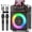 S68 2 Mics, variant on JYX Karaoke Machine for Adults, Home Karaoke Speaker System with 2 Microphones, Portable Bluetooth Speaker with DJ Lights, Reverb Adjustment, S68