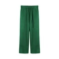 thumbnail image 2 of Green Wide Leg Sweatpants Womens Fall Fashion Baggy Sweatpants, 2 of 4