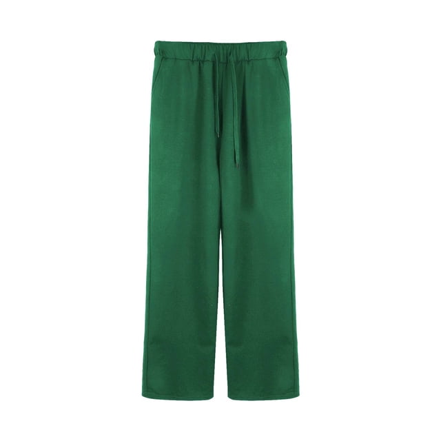 Ploknplq Hiking Pants Women,Wide Leg Trousers Women,Palazzo Pants,2 Piece Outfits Sweatsuit Sets Baggy Sweatpants,Womens Stretch Work Pants,Tall Trousers for Women Long Green 3XL