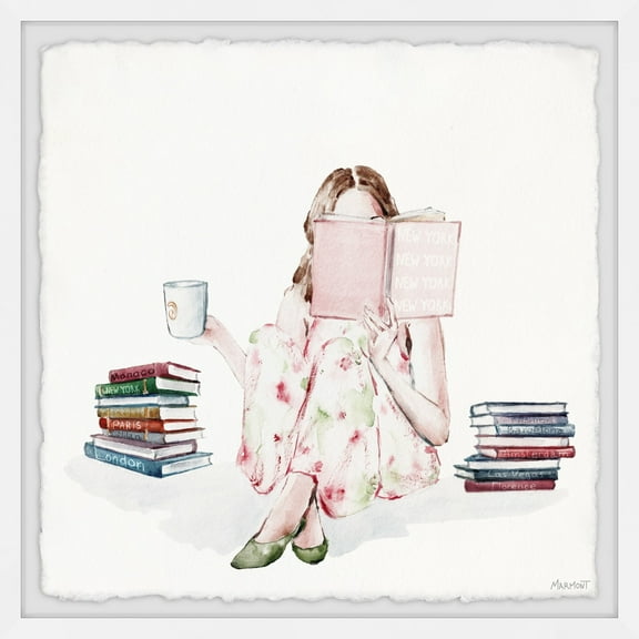 Marmont Hill Beauty in Reading Framed Wall Art