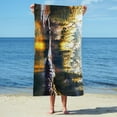 thumbnail image 3 of CafePress - River Frost - Large Beach Towel, Soft 30"x60" Towel with Unique Design, 3 of 4