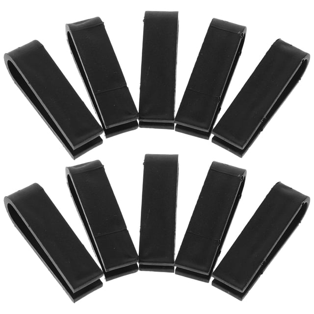 EXHUMKY 100Ud Clips De Retención Para Vidrio Y Espejo Negros Montaje Fácil Y Protección Contra Golpes