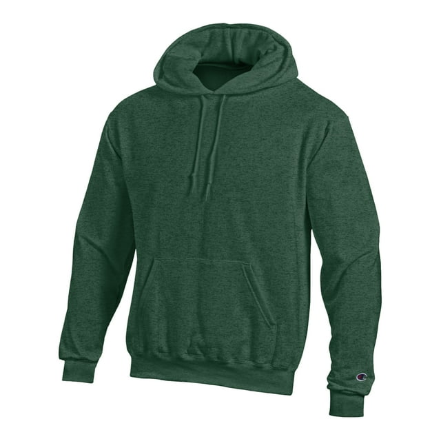 Champion Chandail à Capuchon en Molleton à Enfiler Double Dry pour Homme, P, Vert Foncé Chiné
