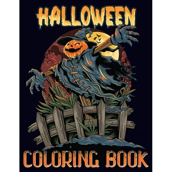 Halloween Coloring Book: A Cute Halloween Coloring Book with High Quality Illustrations For Ages of All (Paperback)